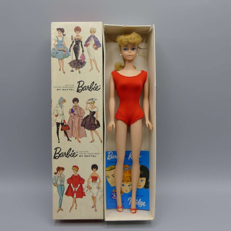 Ponytail Vintage Barbie Doll With Box Ref From