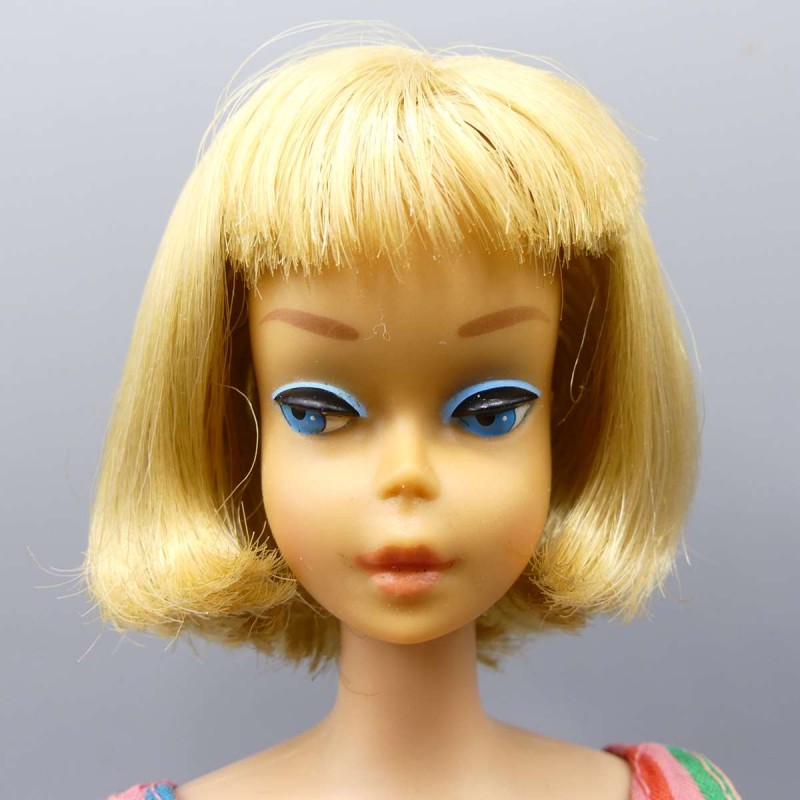 American Girl Long Hair Low Color Pale Blonde Barbie Doll 1070 From 1965