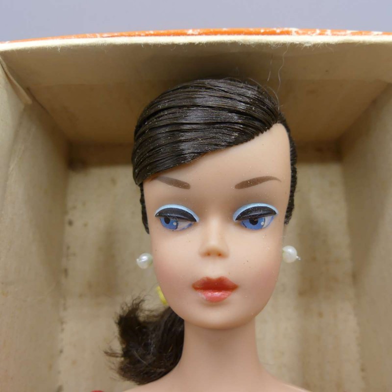 Swirl Ponytail Brunette Barbie Doll From
