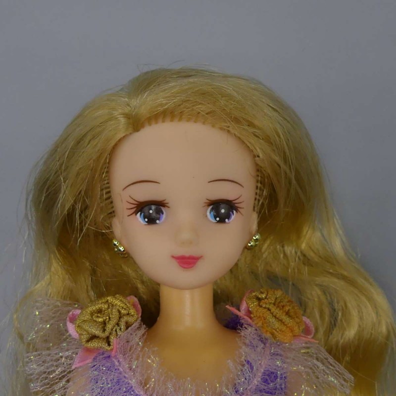 Takara Licca Chan doll with lilac princess dress