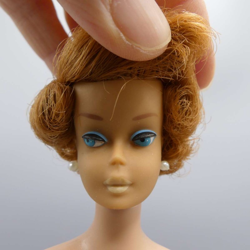 Side part BubbleCut Vintage Barbie blonde from 1965