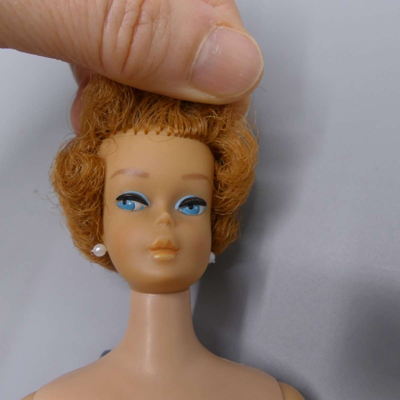 Side part BubbleCut Vintage Barbie blonde from 1965